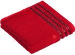 Handtücher VOSSEN "Cult de Luxe", rot (purpur), B:50cm L:100cm, Webfrottier, Obermaterial: 100% Baumwolle, Handtücher, Handtücher, mit Glanzbordüre
