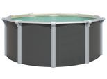 Rundpool KWAD "Green line Evolution", beige (design, innenfarbe: sand), H:132cm Ø:550cm, Schwimmbecken, Rundpool, 5,5x1,32 Design Folie in blau, sand oder grau erhältlich