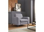 Sessel HOME AFFAIRE "Lolland", grau, B:98cm H:88cm T:88cm, Luxus-Microfaser ALTARA NUBUCK (100% Polyester);Struktur Flausch (90% Polyester, 10% Polyamid);Struktur imprägniert - feucht abwischbar (100% Polyester), Sessel, Sessel, passend zur Serie "Lolland", wahlweise mit feucht abwischbarem Bezug