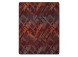 Wohndecke BIEDERLACK "Garnet Glow mit geketteltem Zierstich", rot, B:150cm L:200cm, Baumwolle, Polyacryl, Polyester, Wohndecken, Wohndecke, Made in Germany