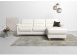 Ecksofa HOME AFFAIRE "Palmera L-Form, B: 244 cm - OTTO. Verlässliche Qualität.", weiß (reinweiß), B:244cm H:89cm T:163cm, Luxus-Microfaser (100% Polyester);Struktur (100% Polyester);Luxus-Microfaser in Lederoptik (100% Polyester), Sofas, Ecksofa, optional Bettfunktion & Bettkasten, Federkern