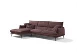 Ecksofa EGOITALIANO "FUNNY, hochwertiges & aktuelles Design, bequeme Rückenlehne, L-Form", braun, B:265cm H:90cm T:225cm, 100% Polyester, Sofas, Ecksofa, hochwertiger Sitzkomfort, L-Form