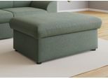 Hocker DOMO COLLECTION "Topper", grün (apfelgrün), B:93cm H:40cm T:69cm, Hocker, Hocker, mit Wellenunterfederung, auf Kunststoffgleitern