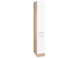 Apothekerschrank OPTIFIT "Kalmar", weiß, B:30cm H:207cm T:57cm, Schränke, Apothekerschrank