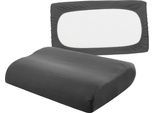 Kissenbezug BELLANA "Universal Jersey", grau (anthrazit), B:80cm L:40cm, Feinjersey, Obermaterial: 95% Baumwolle, 5% Elasthan, Kissenbezüge, Kissenbezug, passend für Nackenstützkissen