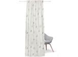 Gardine FEEL OF NATURE "Helga" Gr. 1, grau, B:140cm H:245cm, Baumwolle, Gardinen, Gardine, HxB: 245x140