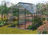 Gewächshaus VITAVIA "Merkur 9900", grau (anthrazit), B:254cm T:379cm, Gewächshäuser, Gewächshaus