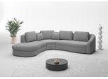 Ecksofa SIT & MORE "Jazz L-Form", grau, B:303cm H:88cm T:274cm, 100% Polyester, Sofas, Ecksofa, In weiteren Größen erhältlich
