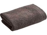 Waschlappen CHRISTY "LUXE", grau (soot), B:33cm L:33cm, Walkfrottier, Waschlappen, Waschlappen, Luxus Waschlappen in Premium Qualität mit 730g/m², 33x33cm, 6er Set