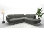 Ecksofa SIT & MORE "Zoe", braun (schlamm), B:300cm H:87cm T:267cm, 95% Polyester, 5% Polyamid, Sofas, Ecksofa, ink.Sitztiefenverstellung, wahlweise mit Kopfteilverstellung
