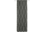 Vorhang ADAM "Casket Valdelana" Gr. 2, schwarz (schwarz, beige), B:142cm H:175cm, Jacquard, Baumwolle, Gardinen, Vorhang, aus 100% Bio-Baumwolle