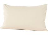 Kissenbezug PRIMERA "Primera Mako-Feinjersey Kissenbezug im Doppelpack", beige (ecru), B:40cm L:60cm, Feinjersey, Obermaterial: 100% Baumwolle, Kissenbezüge, Kissenbezug, In vielen Uni-Tönen