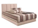 Polsterbett, beige, B:170cm L:210cm, Bezug Bett: Microfaser (100% Polyester);Bonnell-Federkernmatratze: 51% Polypropylen, 39% Polyester und 10% Baumwolle;Kaltschaummatratze: 100% Polyester, Bezug abnehm- und waschbar bis 60C, WESTFALIA SCHLAFKOMFORT, Betten, Polsterbett, mit Bettkasten