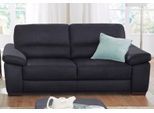2-Sitzer CALIA ITALIA "Gaia, Sofa im edlen Design und mit erstklassigem Sitzkomfort", schwarz, B:177cm H:92cm T:97cm, Luxus-Microfaser Ginevra (100% Polyester), Sofas, 2-Sitzer, aus pflegeleichtem Luxus-Microfaser Ginevra Hydro Care