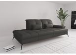 Recamiere SIT & MORE "Amica, inkl. Sitztiefenverstellung und Armteilverstellung", grau (anthrazit), B:231cm H:90cm T:122cm, Sofas, Recamiere, wahlweise mit Kopfteilverstellung und Stauraum