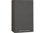 Hängeschrank WIHO KÜCHEN "Unna", grau (front und korpus: anthrazit), B:60cm H:90cm T:35cm, Schränke, Hängeschrank, 60 cm breit, 90 cm hoch
