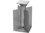 Bodenanker SCHNEIDER SCHIRME "Universal", silber (silberfarben), B/H/T: 45cm, Stahl, Bodenanker, Bodenanker