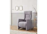 TV-Sessel SIT & MORE "Melissa", grau, B:71cm H:113cm T:85cm, 100% Polyester, Sessel, TV-Sessel, wahlweise elektrisch oder manuell verstellbar, optional Aufstehhilfe