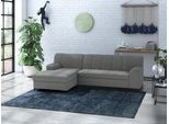 Ecksofa HOME AFFAIRE "Balme L-Form", grau (stone), B:239cm H:75cm T:152cm, 95% Polyester, 5% Nylon, Sofas, Ecksofa, Inkl. Zierkissen, wahlweise mit Bettfunktion