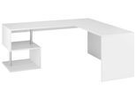 Eckschreibtisch HOME AFFAIRE "Esse, Schreibtisch im modernen Design", weiß (weiß hochglanz), B:180cm H:75cm T:160cm, Tische, Eckschreibtisch, mit oder ohne Monitoraufsatz Breite 180/160 cm, "Made in Italy"