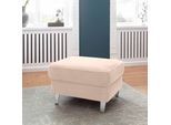 Hocker SIT & MORE "Texel", beige (creme), B:75cm H:47cm T:63cm, Kunstleder SOFTLUX;Luxus-Microfaser ALTARA NUBUCK (100% Polyester);Struktur (100% Polyester), Hocker, Hocker