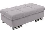 Stauraumhocker "SO 4100", silber, B:128cm H:43cm T:68cm, SET ONE BY MUSTERRING, Hocker, Stauraumhocker