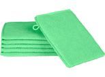 Waschhandschuh ROSS "Sensual Skin", blau (karibik), B:16cm L:22cm, Frottier, Handtücher, Waschhandschuh, mit Aloe-Vera-Öl veredelt
