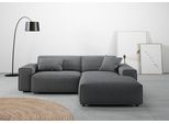 Ecksofa HOME AFFAIRE "Glimminge L-Form auch in Breitcord, Feincord + Easy care-Bezug", grau (anthrazit), B:234cm H:71cm T:191cm, 100% Polyester, Sofas, Ecksofa, Breite 234, Zierkissen