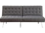 Sofa OTTO HOME "Pierre", grau, B:180cm, Sofas, Sofa, mit verstellbarer Rückenlehne, mit Wellenunterfederung