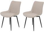 Drehstuhl HELA "Vierfußstuhl BERGEN", beige (beige, schwarz, beige), B:54cm H:85cm T:63cm, Metall, Polyester, Stoff, Stühle, Drehstuhl, Esszimmerstuhl, XL-Sitzbreite, 360 drehbar
