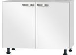 Spülenschrank OPTIFIT "Ole", weiß, B:100cm H:87cm T:58,4cm, Holzwerkstoff, Schränke, Spülenschrank