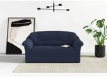 2-Sitzer DOMO COLLECTION "Montana für kleine Räume, Breite 146cm, komfortabel und zeitlos", blau (dunkelblau), B:146cm H:84cm T:82cm, 100% Polyester, Sofas, 2-Sitzer, bequeme Armlehnen