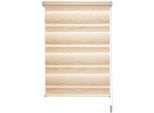 Doppelrollo LIEDECO "Farbverlauf" Gr. 7, braun, B:70cm H:150cm, Polyester, Rollos, Doppelrollo