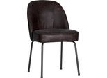 Esszimmerstuhl WOOOD "Stockholm", schwarz (schwarz, schwarz), B:50cm H:82,5cm T:57cm, 100% Polyester, Stühle, Esszimmerstuhl, Polsterstuhl, 4-Fuß-Metallgestell, Breite 50 cm