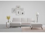 Ecksofa SIT & MORE "Fashion L-Form", silber, B:253cm H:84cm T:165cm, Sofas, Ecksofa, wahlweise mit Kopfteilverstellung und Vorziehsitz, motorisch