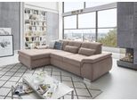 Ecksofa DIE PLANBAR "MP-IN16037 L-Form mit Federkern-Polsterung", lila (flieder), B:289cm H:85cm T:195cm, 100% Polyester, Sofas, Ecksofa, mit Sitztiefenverstellung & Zierkissen