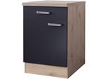 Unterschrank FLEX-WELL "Antigua", grau (anthrazit, san remo eiche), B:60cm H:86cm T:57cm, Holzwerkstoff, Schränke, Unterschrank, (B x H x T) 60 x 86 x 60 cm