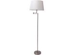 NÄVE Stehlampe "Bologna", beige (beige, stahl blank), 1, Ø 40cm H: 158cm, 1 Stk., Leuchten, schirm schwenkbar, Stehlampe