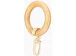 Gardinenring GARESA "Holzring mit Haken" Gr. 1, braun (buchefarben), Ø:20cm, Holzwerkstoff, Gardinenbefestigungen, Gardinenring, für Durchmesser bis 20mm, einfache Montage