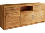 Sideboard VOGL MÖBELFABRIK "Toronto", braun (wildeiche teilmassiv, 2 schubladen), B:182cm H:82cm T:42cm, Holz teilmassiv, Melamin, Sideboards, Sideboard, Breite 183 cm