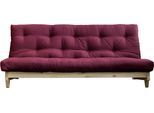 Schlafsofa KARUP DESIGN "Fresh", bunt (bordeauxrot), Gestell natur, Sofas, Schlafsofa, inkl. Futonmatratze