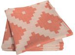 Stoffserviette ADAM "Maroccan Shiraz Light" Gr. 1, orange, B:30cm L:30cm, Obermaterial: 100% Baumwolle, Servietten, Stoffserviette