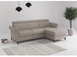 Ecksofa SIT & MORE "Glendale, L-Form", beige (taupe), B:253cm H:84cm T:166cm, 95% Polyester, 5% Polyamid, Sofas, Ecksofa, inkl. Kopfteilverstellung, wahlweise mit Vorziehsitz und Bettkasten