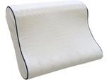 Nackenstützkissen KBT BETTWAREN "Wellness auf Wolken", weiß, B:50cm H:12cm L:37cm, Bezug: 100% Polyester, Kopfkissen, Nackenstützkissen