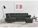 Ecksofa SIT & MORE "Arngast L-Form", grau (anthrazit), B:245cm H:84cm T:194cm, Sofas, Ecksofa, inklusive Kopfteilverstellung und Federkern