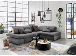 Ecksofa "SO 4100 mit komfortablen Federkern und Kopfteilverstellung", grau (anthrazit 95), B:291cm H:80cm T:226cm, SET ONE BY MUSTERRING, Sofas, Ecksofa, wahlweise mit Bettfunktion und Sitztiefenverstellung, L-Form
