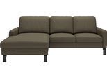 Ecksofa HOME AFFAIRE "Lecce, L-Form, Federkernpolsterung, Breite 224 cm", braun (light, braun), B:224cm H:86cm T:164cm, 100% Polyester, Sofas, Ecksofa, inkl. saugroboterfreundliche Höhe & schmale Armlehnen