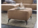 Hocker SIT & MORE "Gizeh", braun (machiato), B:72cm H:43cm T:72cm, Hocker, Hocker, Fußhöhe 12 cm, wahlweise in 2 unterschiedlichen Fußfarben