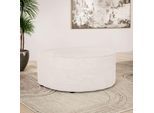 Polsterhocker OTTO HOME "ADELLA passed zur Serie, Maße B/T/H: 92/69/43 cm", beige (creme), B:92cm H:43cm T:69cm, 100% Polyester, Hocker, Polsterhocker, Hocker mit Wellenunterfederung, runde Form, auch in Cord