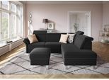 Ecksofa SIT & MORE "Vincenzo L-Form", schwarz, B:245cm H:84cm T:193cm, Sofas, Ecksofa, inklusive Kopfteilverstellung, wahlweise mit Bettfunktion, Bettkasten